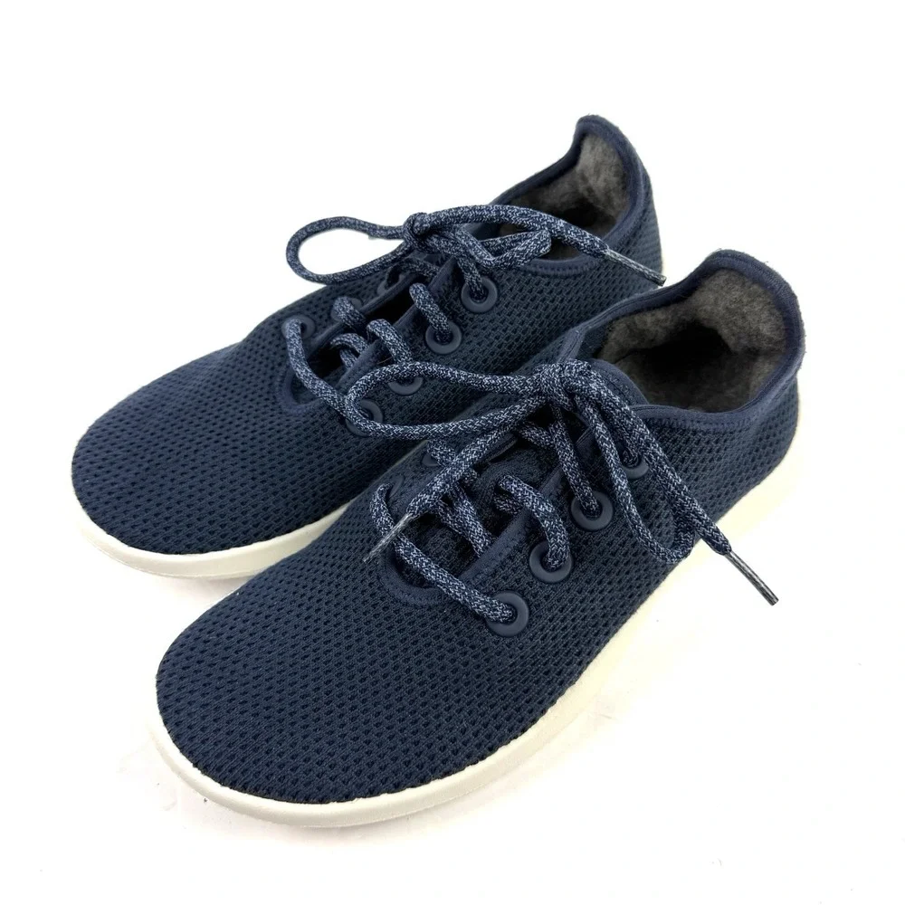 Allbirds Tree Runners 8 Blue Lace Up Eco Friendly Sustainable Everyday Shoes